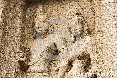 Mahabalipuram shore temple, chennai india Stock Photo