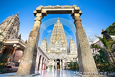 Mahabodhi Temple In Bodhgaya Editorial Stock Photo