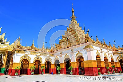 Mahamuni Buddha Temple, Mandalay, Myanmar Stock Photo