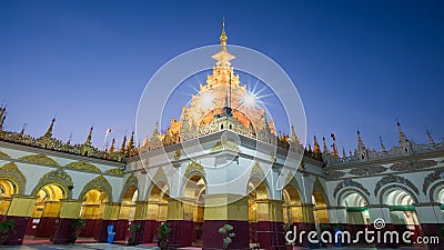 Mahamuni temple in mandalay is the place of most important Mahamuni buddha image and famous place for tourist and buddhist myanmar Stock Photo