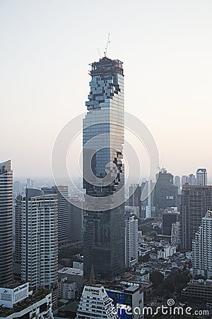 MahaNakhon skyscraper in Bangkok Editorial Stock Photo