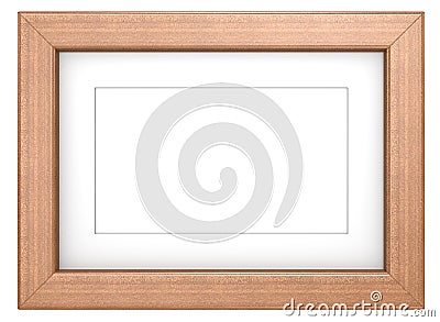 Mahogany picture frame. Stock Photo