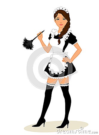 Maid costume Vector Illustration