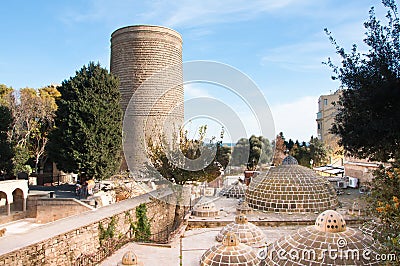 The Maiden Tower, Baku, Azerbaijan. Stock Photo