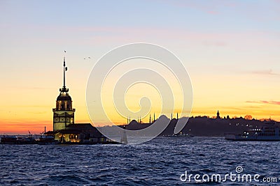 Maidens Tower, Turkey Stock Photo