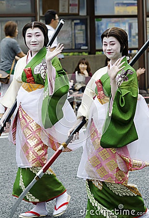 Maiko at Nagoya Festival, Japan Editorial Stock Photo