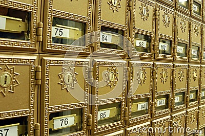 Mail boxes 1 Stock Photo