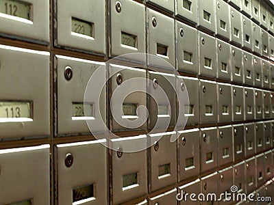 Mail Boxes Stock Photo