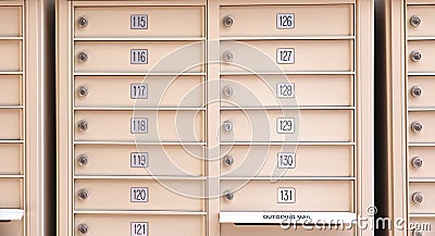 Mail boxes Stock Photo