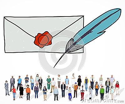 Mail Correspondence Communication Connection Concept Stock Photo