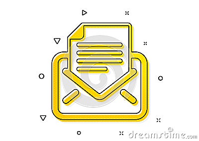 Mail correspondence icon. Read Message sign. Vector Vector Illustration