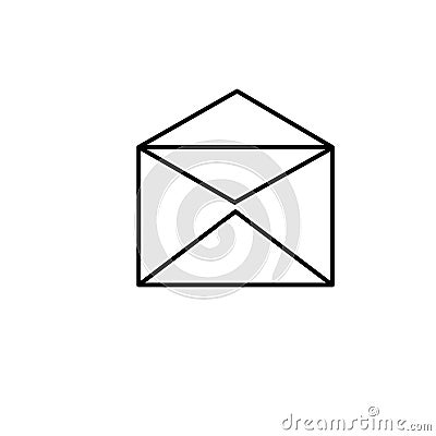 mail envelope linear icon Vector Illustration