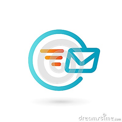 Mail envelope logo icon design template elements Vector Illustration