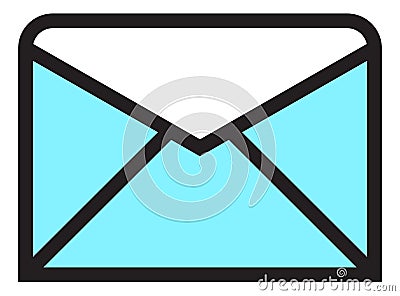 Mail icon. Closed envelope symbol. Letter sign Vector Illustration