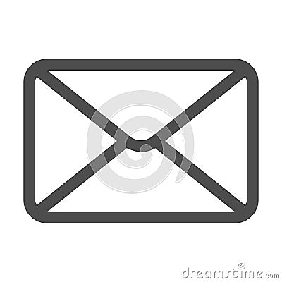 Mail icon. Envelope sign. Vector Illustration. Email icon. Letter icon. Transparent background. Vector Illustration