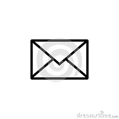 Mail icon. Envelope sign. Vector Illustration. Transparent background. Email icon Vector Illustration