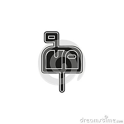 mail icon - vector email icon - send message sign symbol Stock Photo