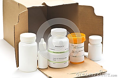 Mail Order Medications Stock Photo