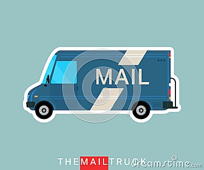 Mail truck Vector Illustration