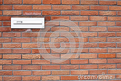 Mailbox in a brick wall Stock Photo