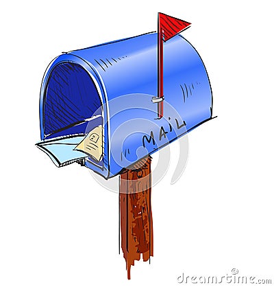 Mailbox Cartoon Icon Stock Photography Image 31858082