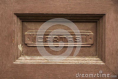 Mailbox door Stock Photo