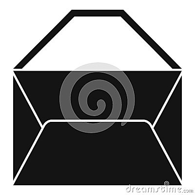 Mailbox envelope icon simple vector. Mail paper Vector Illustration