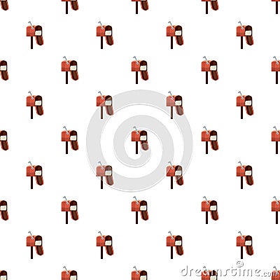 Mailbox pattern seamless Vector Illustration