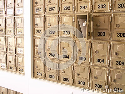 Mailboxes Stock Photo