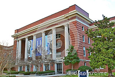 Main Administration Building at The University of Memphis Editorial Stock Photo