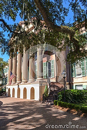 Main Building at College of Charleston Stock Photo