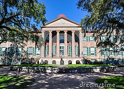 Main Building College of Charleston in South Carolina SC Stock Photo