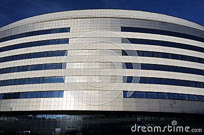 The main building of Minsk Arena sport complex, Belarus Editorial Stock Photo