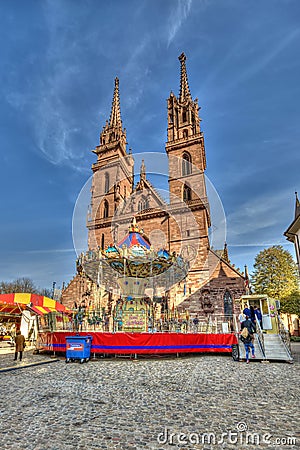 Main cathedral of Basel Stock Photo