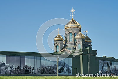 The Main Cathedral of the Russian Armed Forces. Editorial Stock Photo