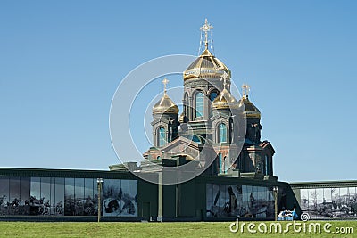 The Main Cathedral of the Russian Armed Forces. Editorial Stock Photo