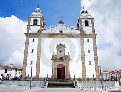 Main church of Castelo de Vide Stock Photo
