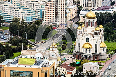 The main church of Ekaterinburg Editorial Stock Photo