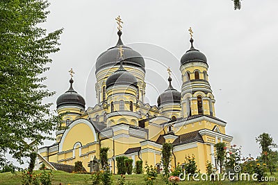 Main church of the Hancu Monastery Stock Photo