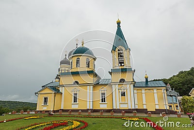 Main church of the Hancu Monastery Stock Photo