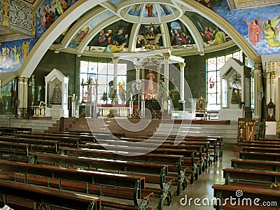 The Main Church, National Shrine of Divine Mercy in Marilao, Bulacan Editorial Stock Photo