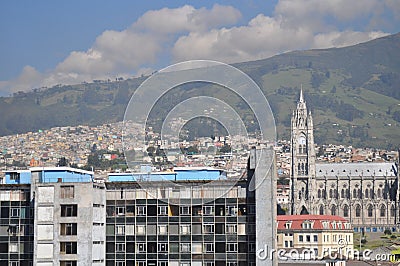 Main church of Quito Stock Photo