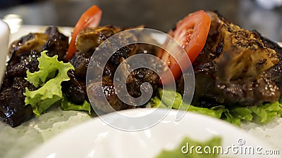 Main course Grilled oxtail usually served with soup and rice, authentic Asian food Stock Photo