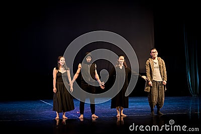 Main creation curtain call 3-Modern Dance Dreamland Editorial Stock Photo