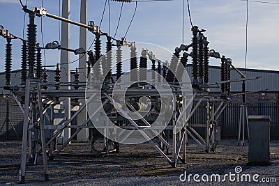 Main Electricity supply in Rochdale Stock Photo