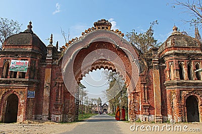 Main entrance gate of Navlakha Palace, Rajnagar, Bihar Stock Photo