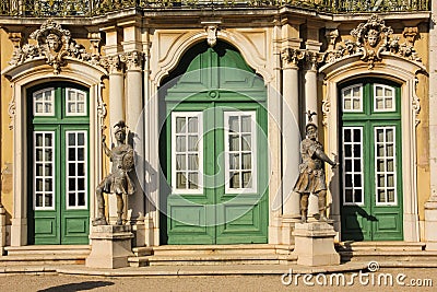 Main entrance.National Palace.Queluz.Portugal Editorial Stock Photo