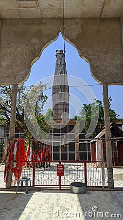 Main entrance of old hindu temple Editorial Stock Photo