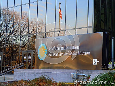 Main entrance to Air & Space Museum Editorial Stock Photo