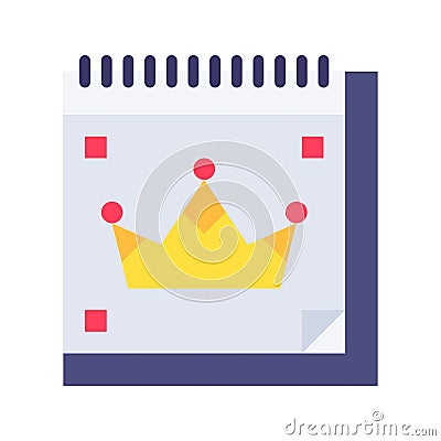 Main Event Icon Image. Vector Illustration